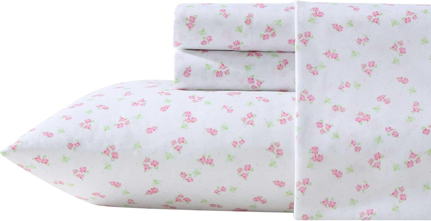 Ultra-Soft Kids Sheet Set for Toddler Bedding in Busy Bee Pink