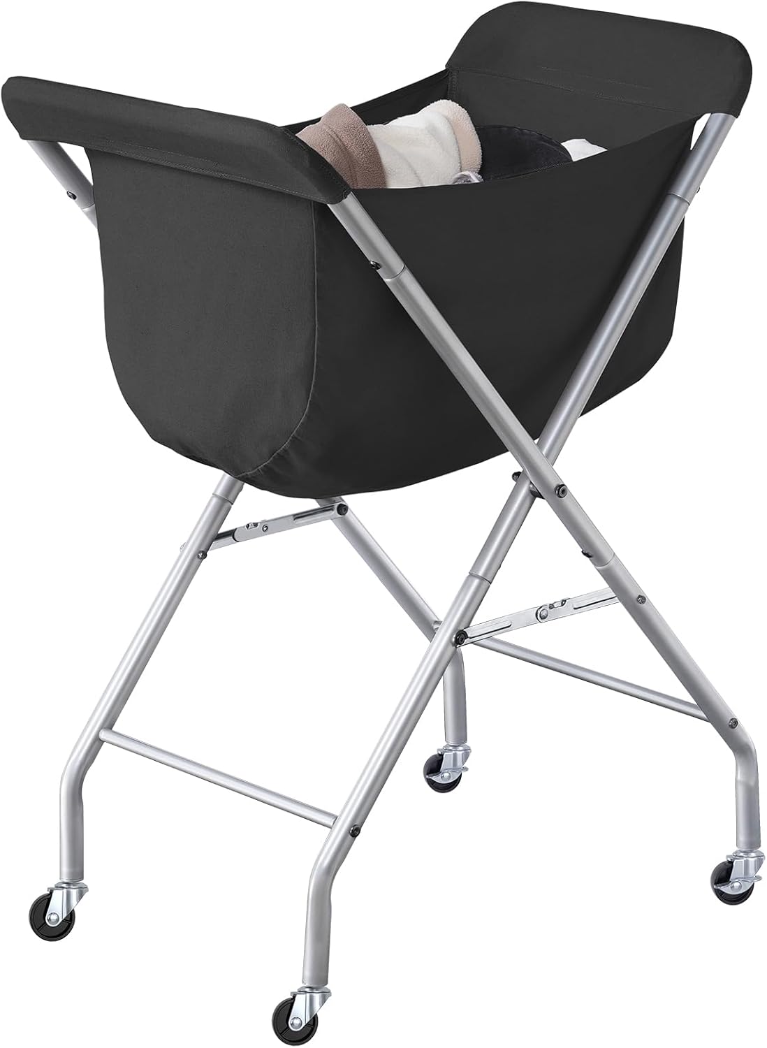 ELYKEN Laundry Cart with Wheels for Easy Rolling and Storage
