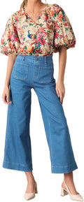 Stylish Women's High Waisted Cropped Wide Leg Jeans for All Occasions