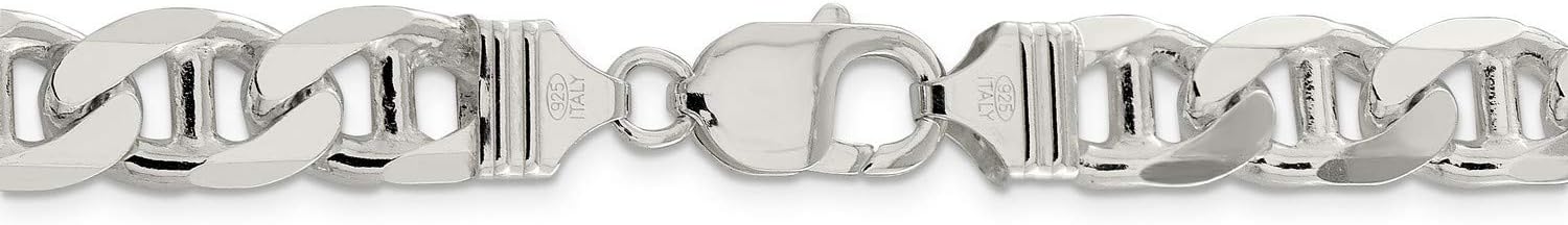 Genuine .925 Sterling Silver Miami Cuban Anchor Chain Necklace