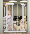 Small Narrow Baby Gate for Stairs and Doorways - Secure Pressure Mount