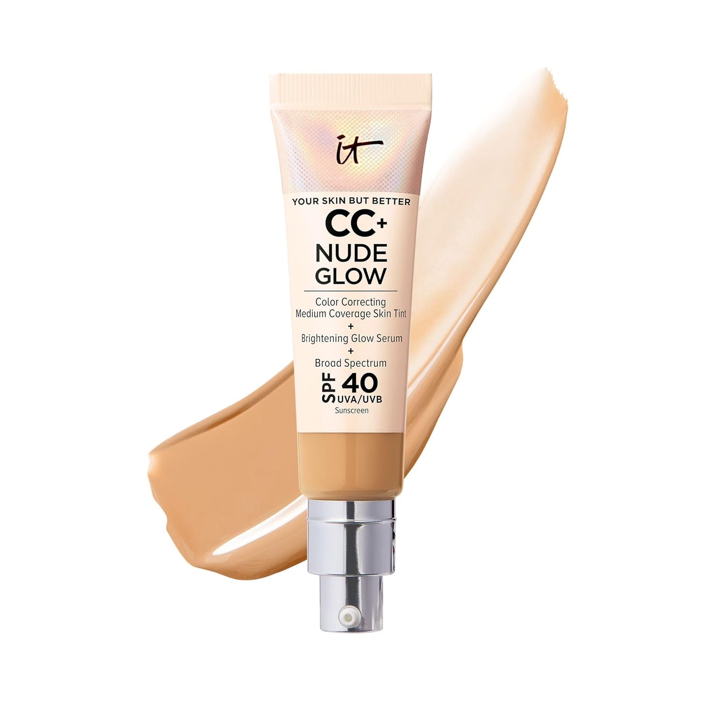 IT Cosmetics CC+ Nude Glow Foundation with SPF 40 for Radiance