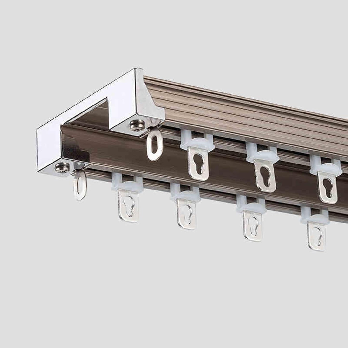 Sliding Aluminum Curtain Track - Heavy-Duty Room Divider Solution