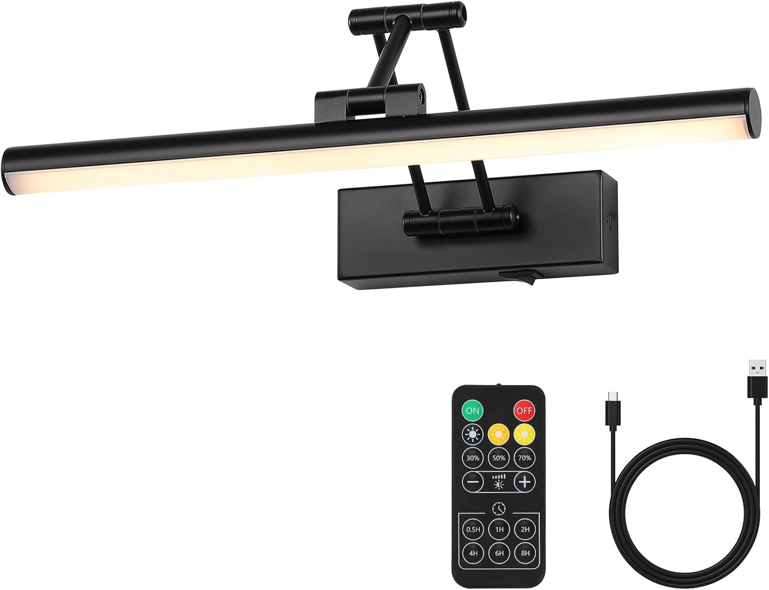 Joossnwell Battery Operated Picture Light with Remote Control