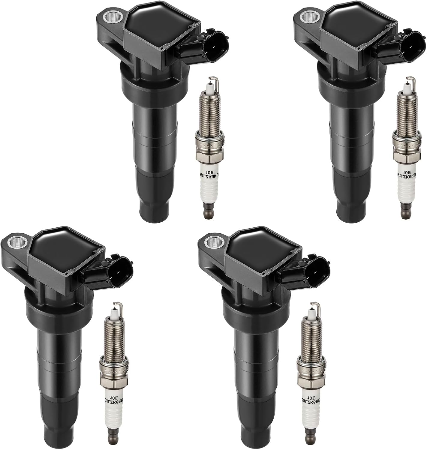Ignition Coil Pack UF611 and Iridium Spark Plugs XP6203 for Hyundai