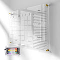 28x20 in Clear Acrylic Wall Calendar - Large Monthly Planner Board