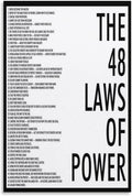 The 48 Laws of Power Canvas Poster Wall Art - 12x18in Decor