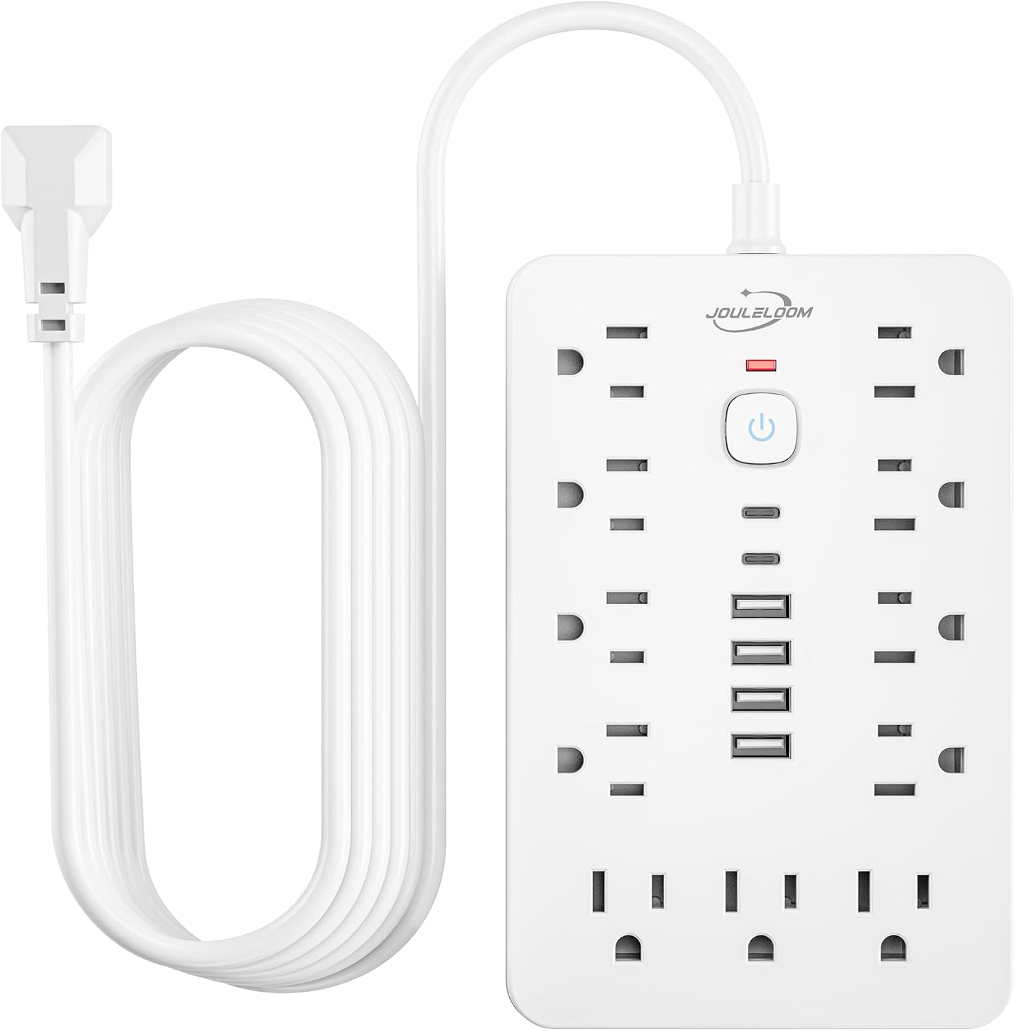 JouleLoom: 17-in-1 Power Strip, 11 AC Outlets, 6 USB Ports, Surge Protection