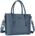 PU Leather Laptop Tote Bag for Women - Waterproof Business Briefcase