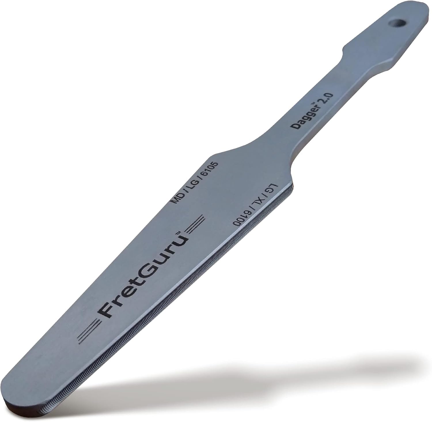 FretGuru Guitar Fret Crowning File - Dual Sided Dagger 2.0 Tool