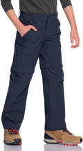CQR Kids Youth Hiking Cargo Pants - UPF 50+ Quick Dry Convertible