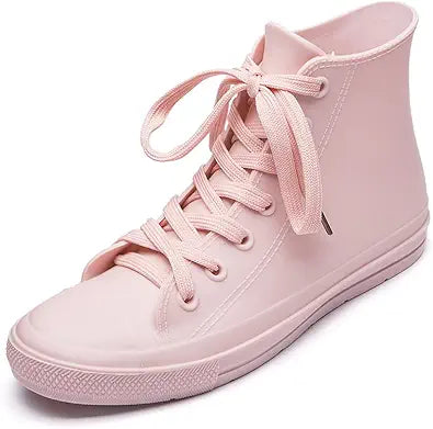 DKSUKO Women's Waterproof High Top Rain Boots for Comfort