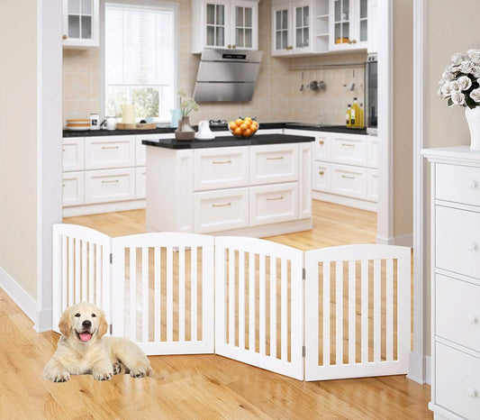 PAWLAND 24 Freestanding Pet Gate - Foldable & Extra Wide