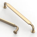 6.3 in Brushed Brass Cabinet Handles 10 Pack - Durable Kitchen Upgrade