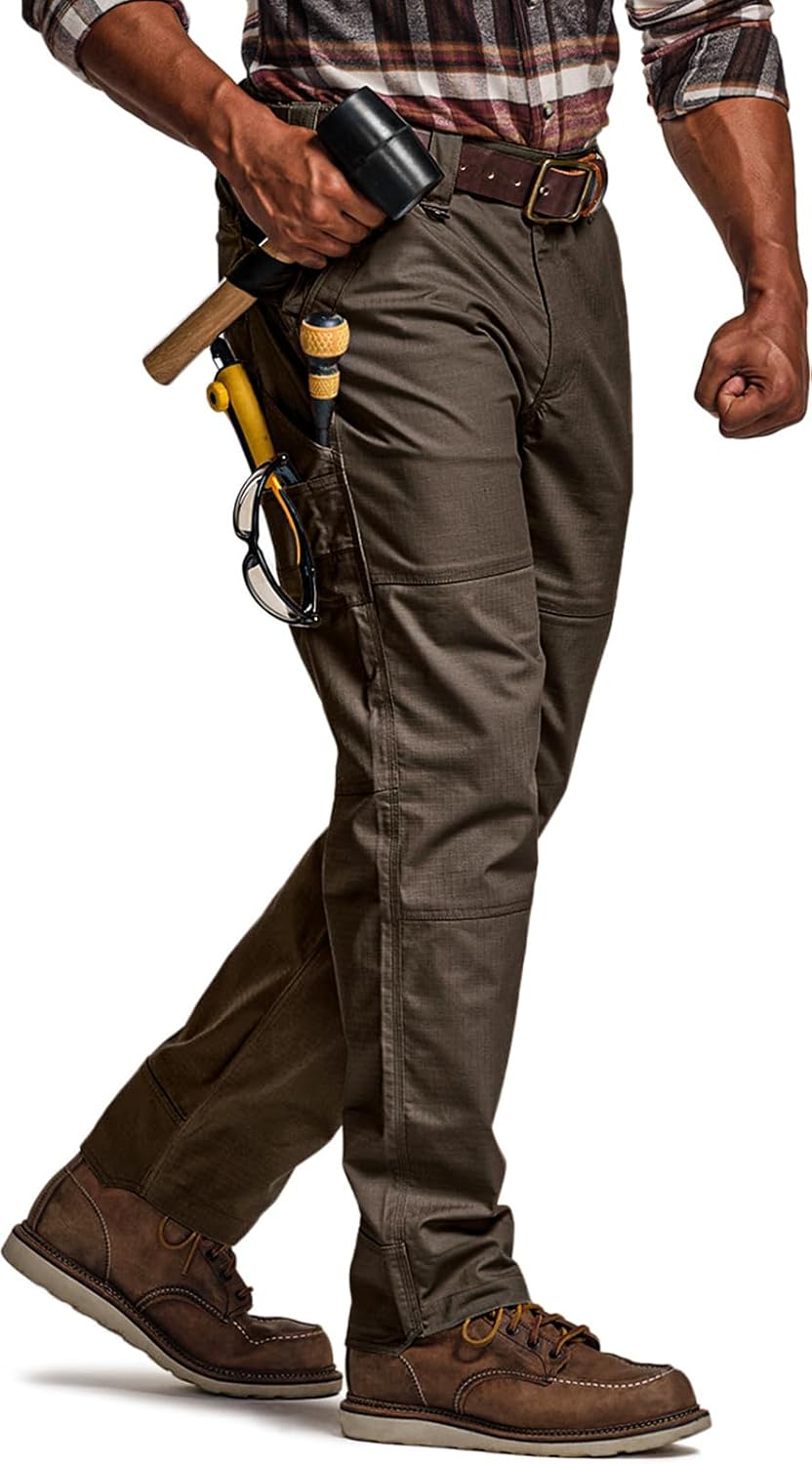 CQR Men's Quick Dry Work Pants for Tactical Outdoor Activities