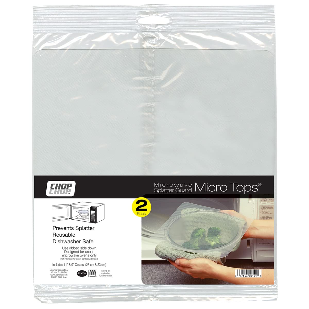 Cut N' Funnel Microwave Splatter Guards - Mess-Free Cooking!