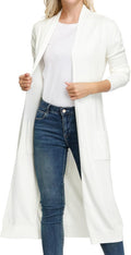 GRACE KARIN Open Front Maxi Knitted Cardigan - Classic Lightweight