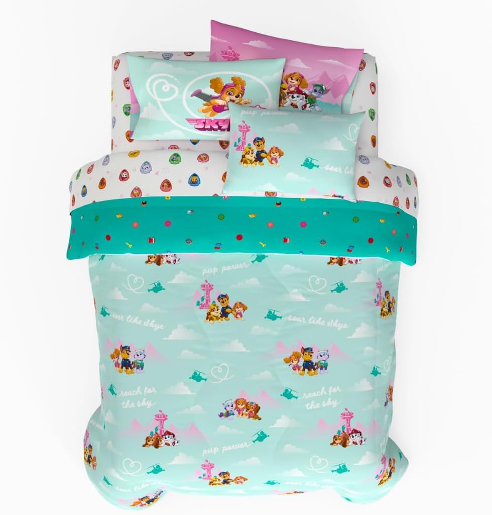 Paw Patrol Skye Kids Bedding Set - Super Soft Microfiber Comforter