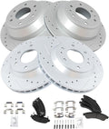 TRQ Brake Pad & Rotor Kit for 2004-2005 Buick Rainier