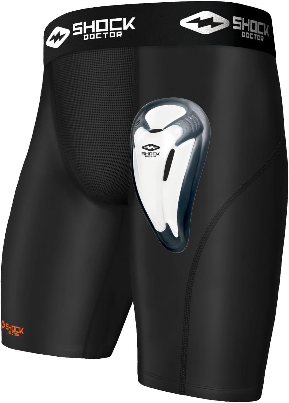 Shock Doctor Compression Shorts for Men with Protective Cup