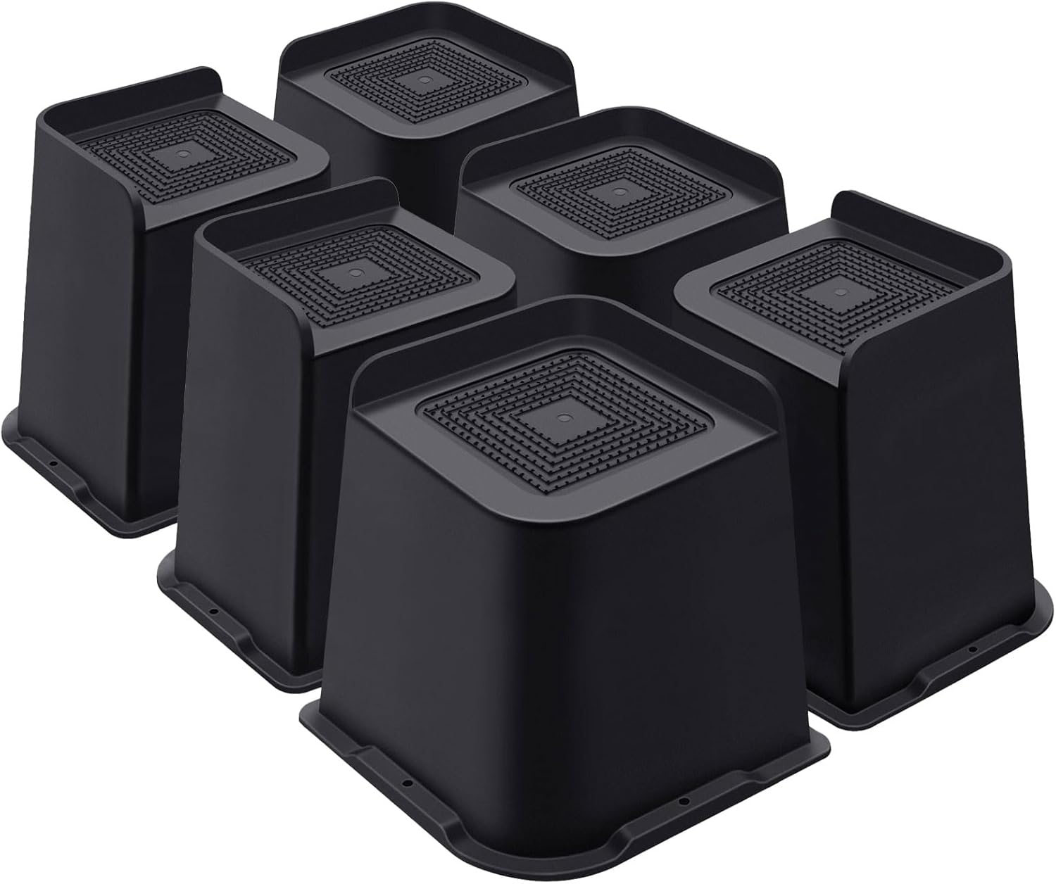 Heavy Duty Bed Risers 6 Inch for Furniture Stability and Support