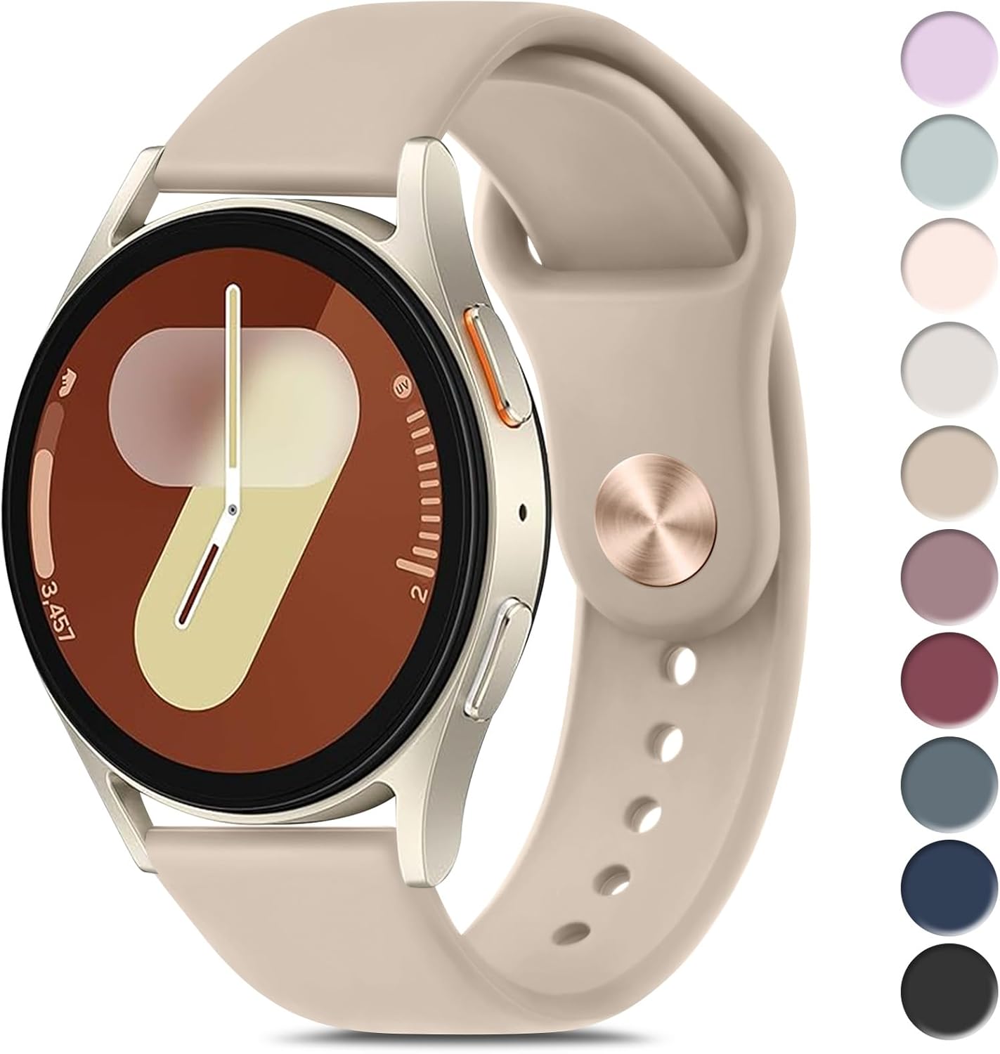 Soft Silicone Galaxy Watch 7 Band by Meliya
