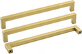 goldenwarm Gold Dresser Drawer Handles Brass Hardware 50Pack - Brushed