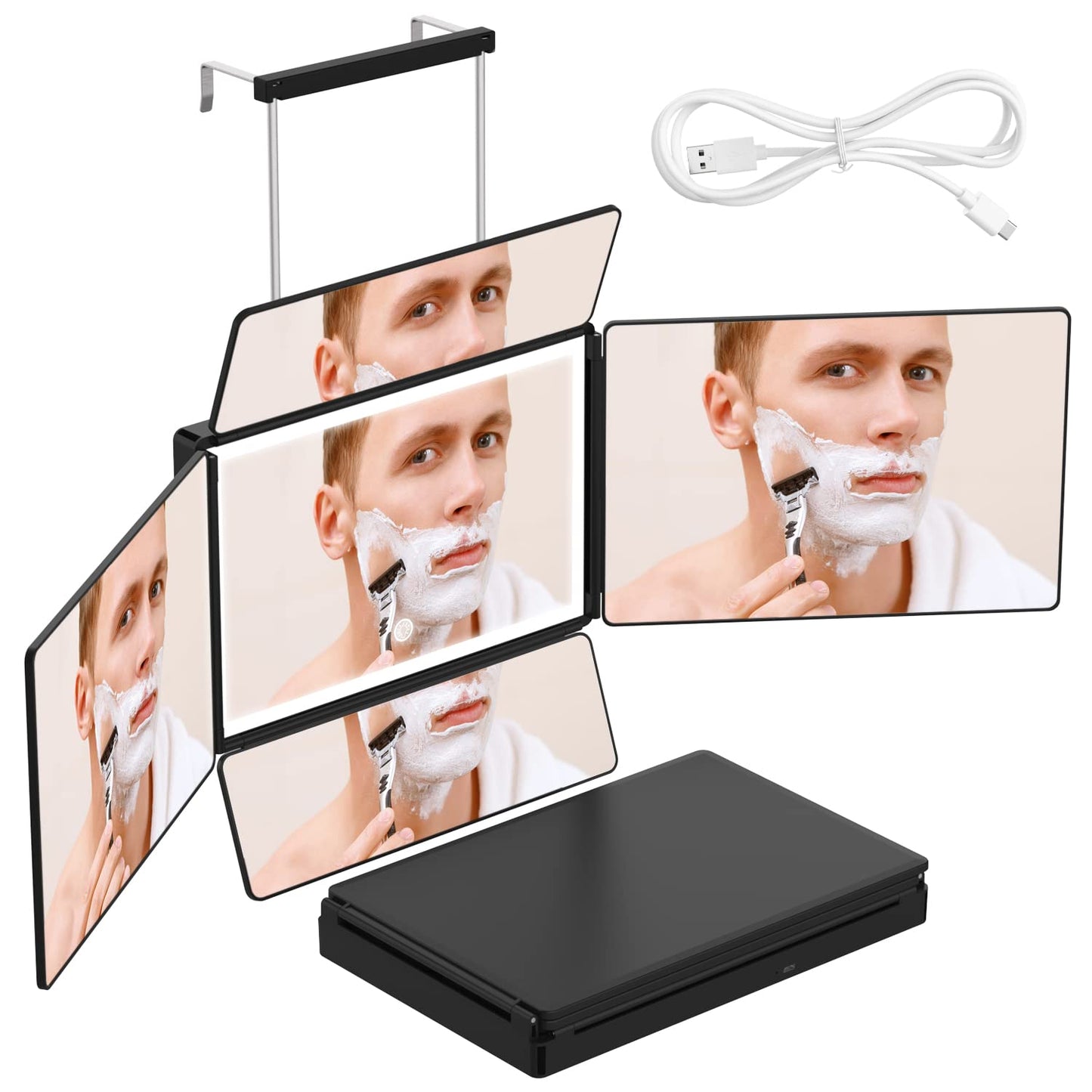 OLIBUY 5 Way Mirror for Self Hair Cutting and Grooming Needs