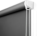 Roller Window Blinds 38in x 68in Charcoal Gray - Blackout Thermal