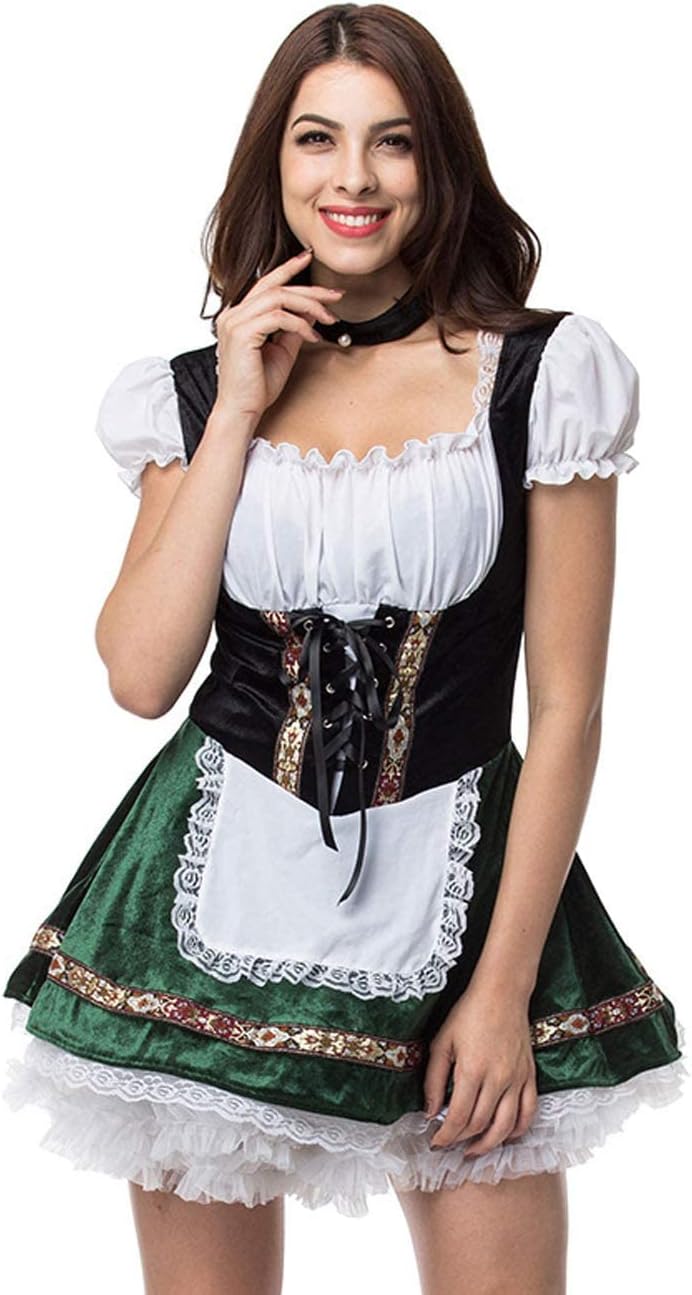 GRAJTCIN Womens Oktoberfest Costume for Halloween and Parties