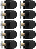 Black Closet Door Knobs Interior Matte Black Passage - 10 Pack
