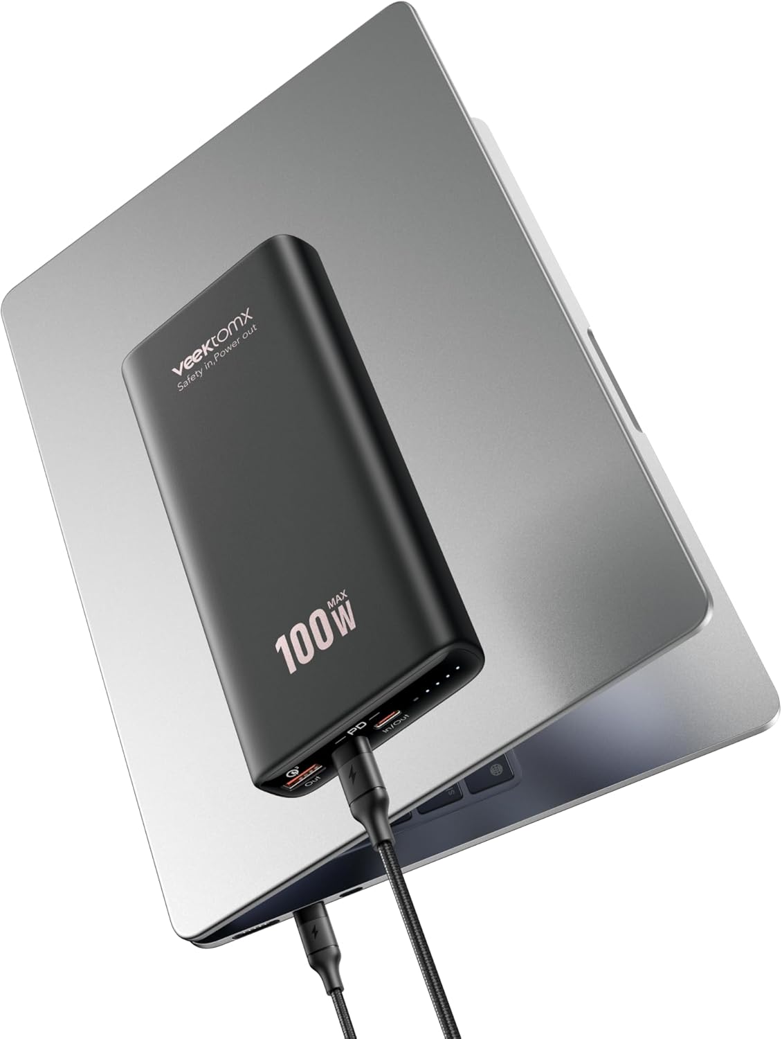 VEEKTOMX 100W Laptop Power Bank for Fast Charging Needs