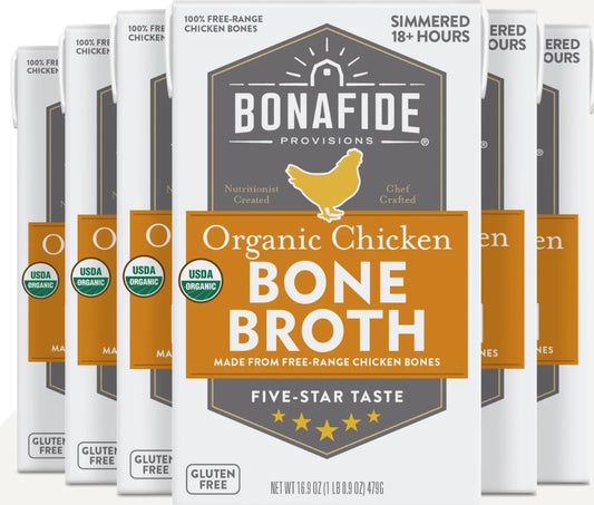 Bonafide Provisions Organic Chicken Bone Broth - 6 Pack 16.9oz