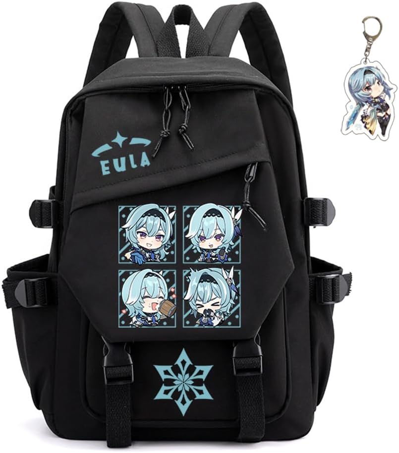 Genshin Impact Backpack Unisex Rucksack with Kawaii Design