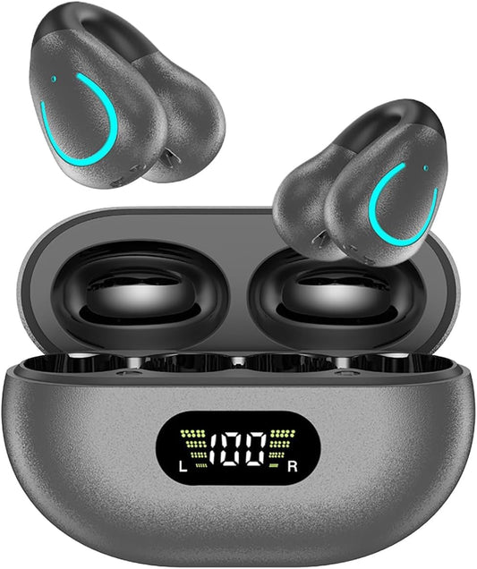 NUPLEA Open Ear Bone Conduction Headphones: 60H Playtime, IPX7 Waterproof, Wireless Bluetooth 5.3