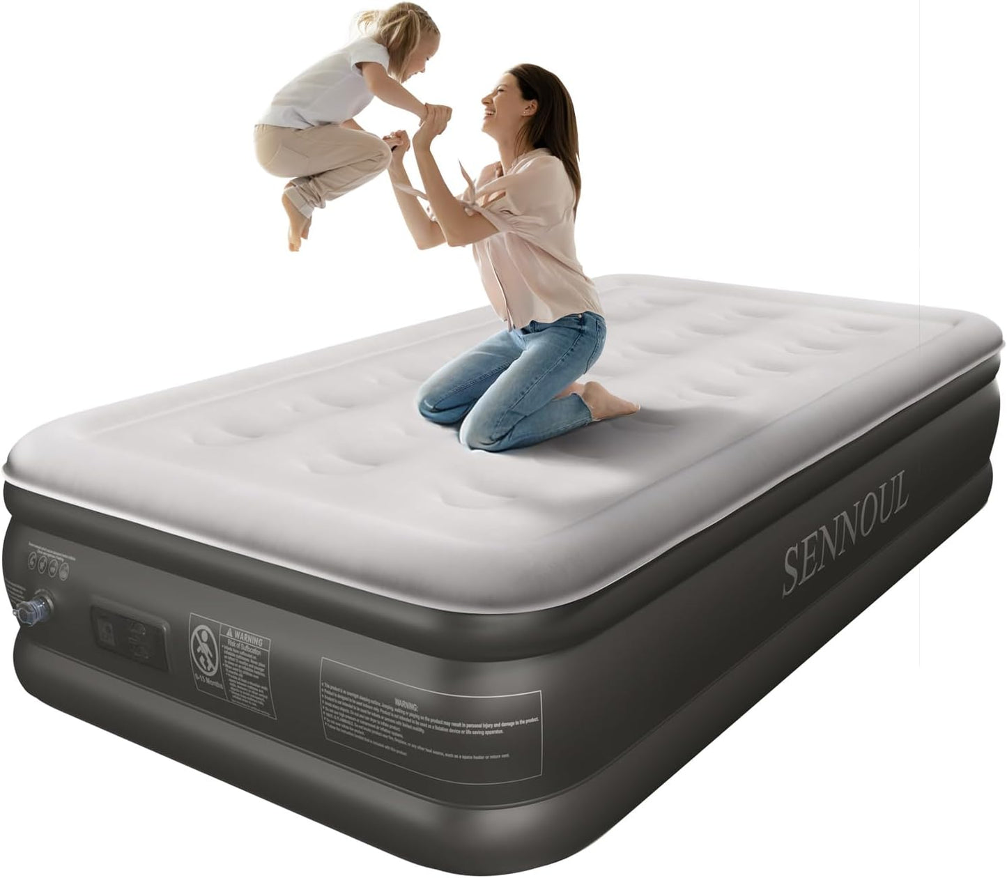 Air Mattress Twin with Built in Pump for Comfortable Sleep