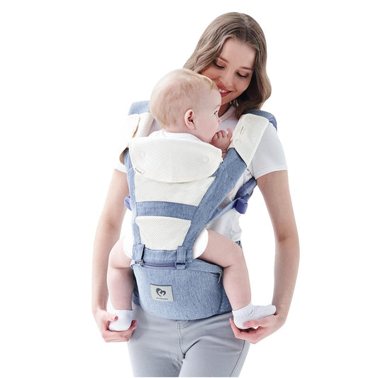 Multifunction Baby Carrier with Hip Seat for All Seasons