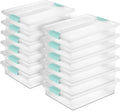 Sterilite 12-Pack Clip Box Stackable Clear Plastic Bins - Modular