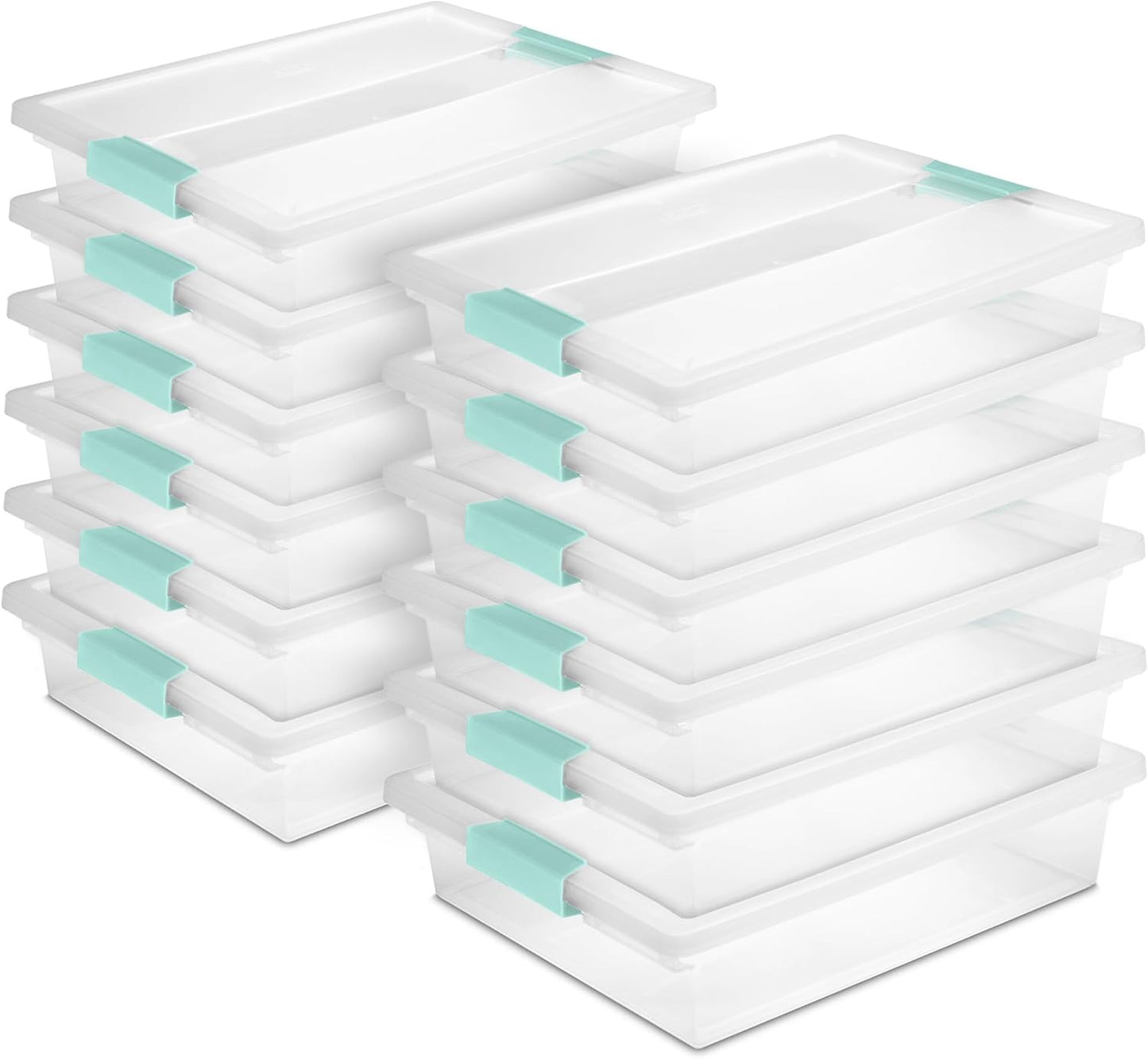 Sterilite 12-Pack Clip Box for Arts and Crafts Storage Needs