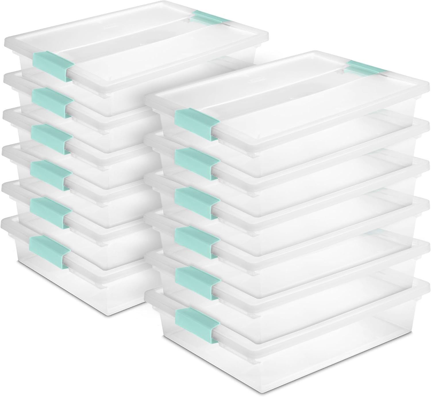Sterilite 12-Pack Clip Box for Arts and Crafts Storage Needs