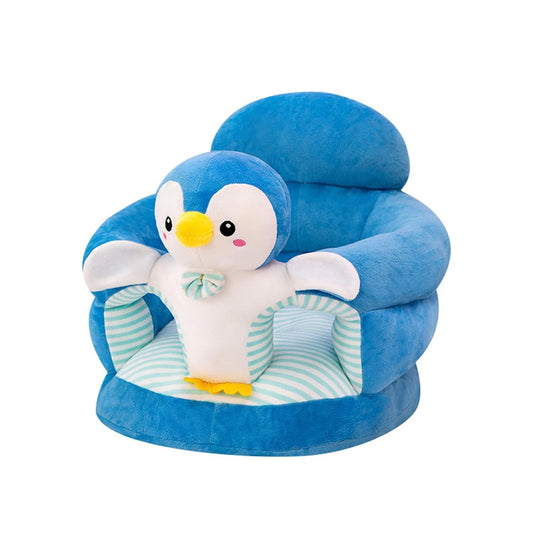 Baby Sit Up Chair Plush Sofa for Toddlers with Cartoon Animals