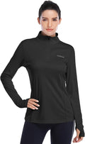 Womens UPF 50+ Sun Protection Long Sleeve Half-Zip Top - Performance