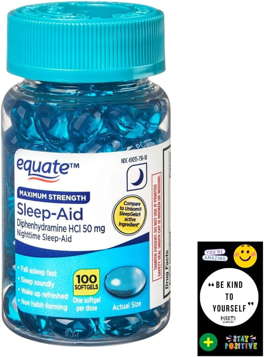 100ct Equate Sleep Softgels + Gift Card from Maker Explorador