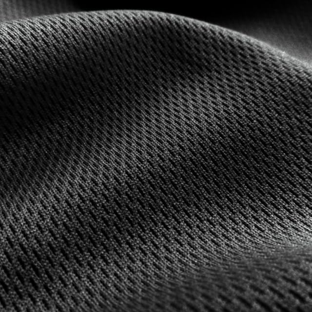 Pico Textiles Black Polyester Dimple Mesh Jersey Fabric Bolt