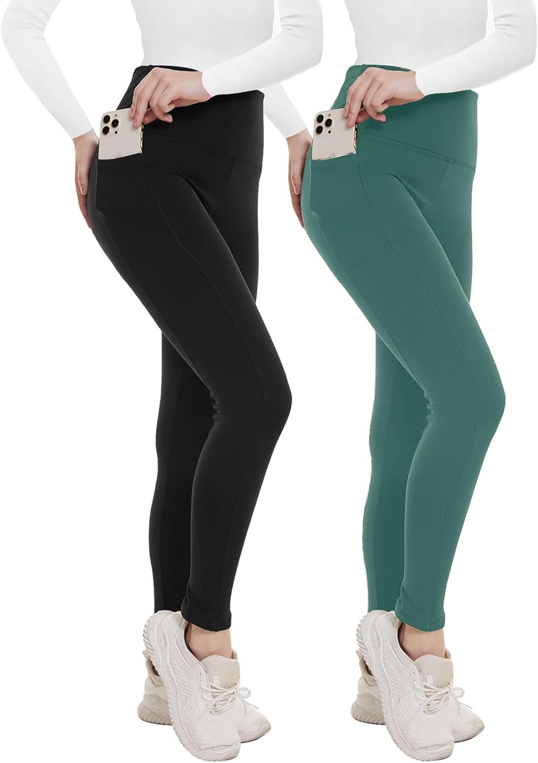 Fleece Lined Leggings for Women - Thermal Winter Warm Tights