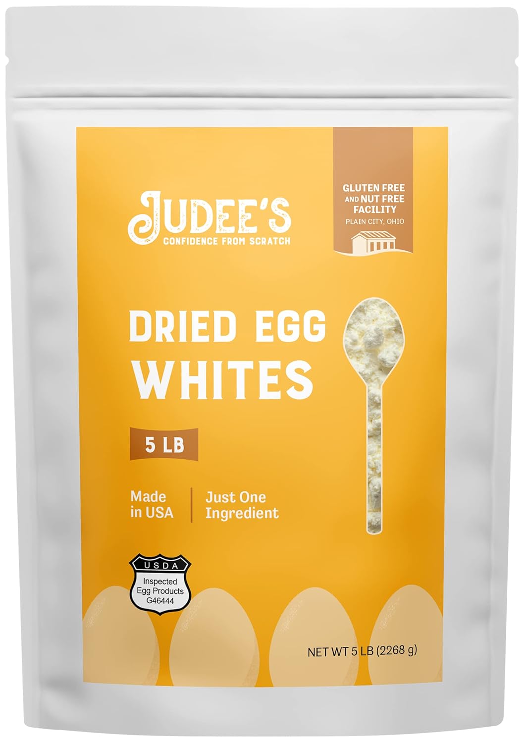 Judee's Gluten Free Dried Egg White Protein Powder for Fitness