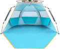 WolfWise Easy Up Beach Tent - UPF 50+ Sun Protection