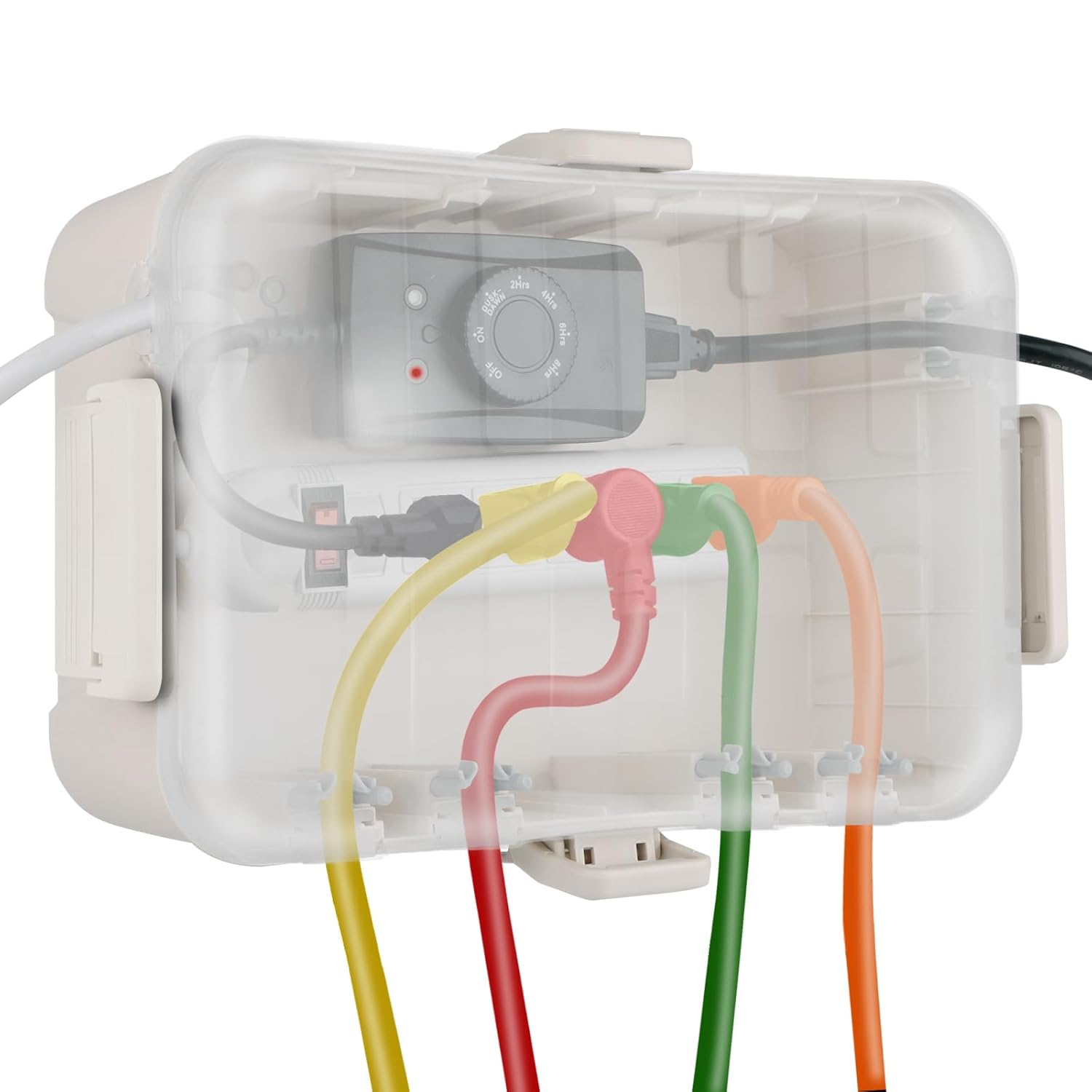 Flemoon Outdoor Electrical Box with Transparent Lid for Safety