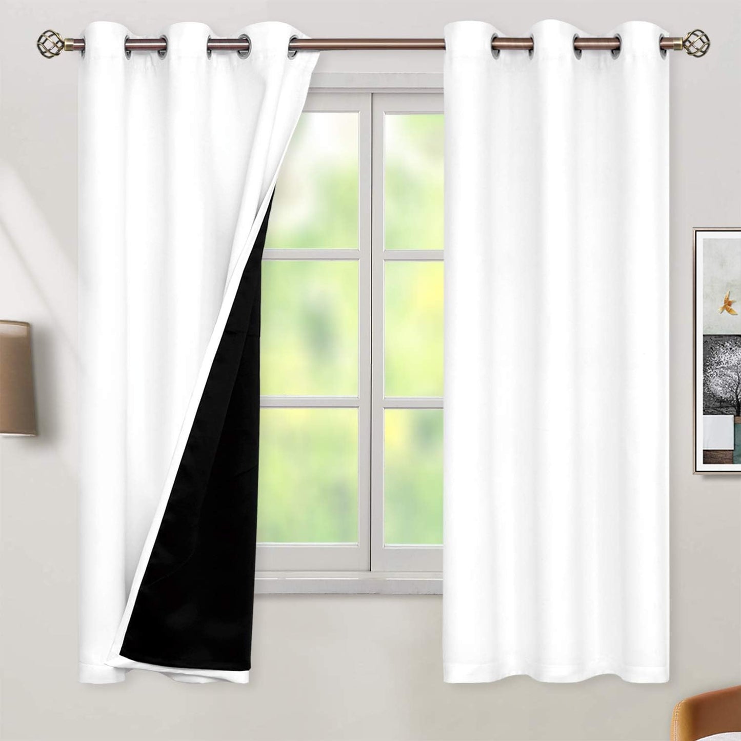BGment Thermal Insulated Blackout Curtains for Bedroom Privacy