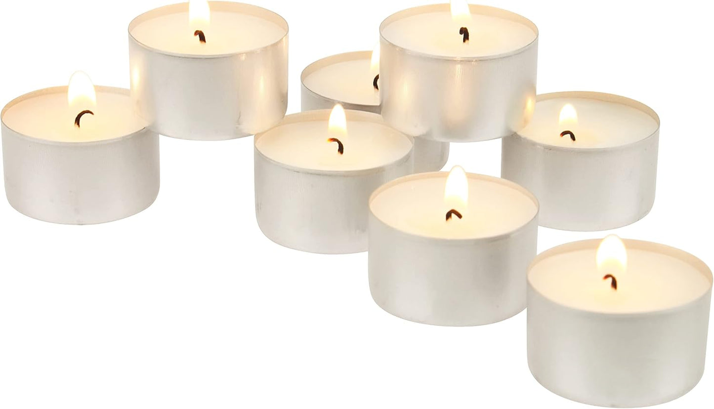 Stonebriar 300 Pack Unscented Tea Light Candles for Events